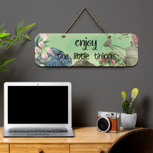 Enjoy The Little Things Wooden Wall Art Wood Print