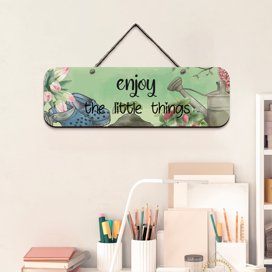 Enjoy The Little Things Wooden Wall Art Wood Print