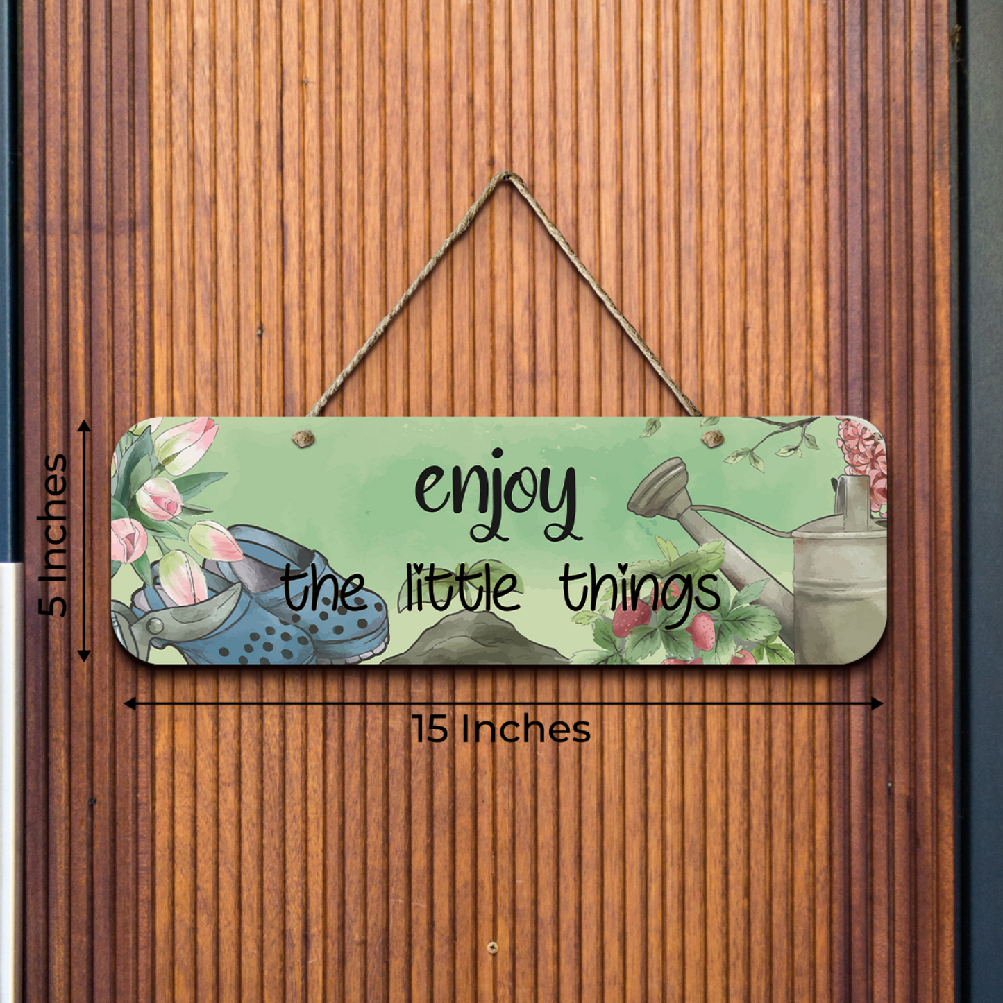 Enjoy The Little Things Wooden Wall Art Wood Print