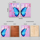 Radiant Wings Butterfly Wood Print Wall Art Set of 2