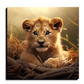 Cute Cub Wood Print Wall Art