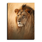 Lion Face Wood Print Wall Art