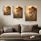 Lion Face Wood Print Wall Art