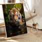 Focused Lion Wood Print Wall Art