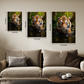 Focused Lion Wood Print Wall Art