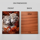 Tiger Couple Wood Print Wall Art