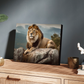 Lion Wood Print Wall Art