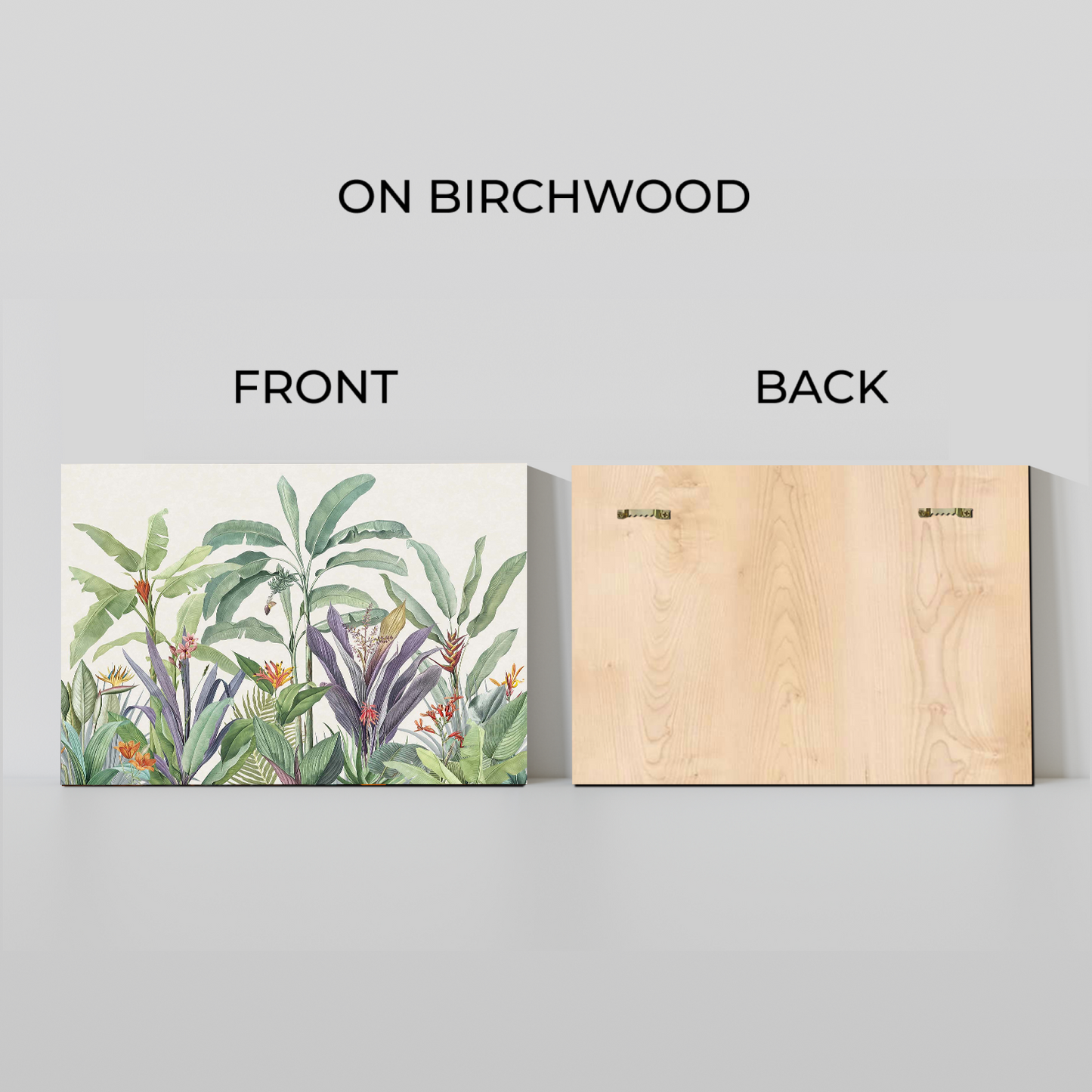 Tropical Plant Wood Print Wall Art