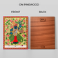 Shrinath Ji Pichwai Green Wood Print Wall Art