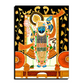 Shrinath Ji Pichwai Wood Print Wall Art Black & Gold