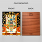 Shrinath Ji Pichwai Wood Print Wall Art Black & Gold