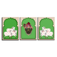 Set of 3 Shrinath Ji and Cow Pichwai Wood Print Wall Art
