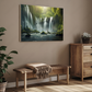 Beautiful Waterfall Landscape Wood Print Vastu Wall Art