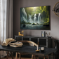 Beautiful Waterfall Landscape Wood Print Vastu Wall Art