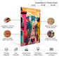 Mexico Colorful Wood Print Wall Art Set of 2