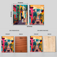 Mexico Colorful Wood Print Wall Art Set of 2