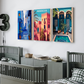 Morocco Gallery Wood Print Wall Art Set of 3