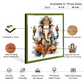 Ganesh Ji Colorful Wood Print Wall Art