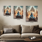 Shiv Ji Mahadev in Kedarnath Wood Print Wall Art