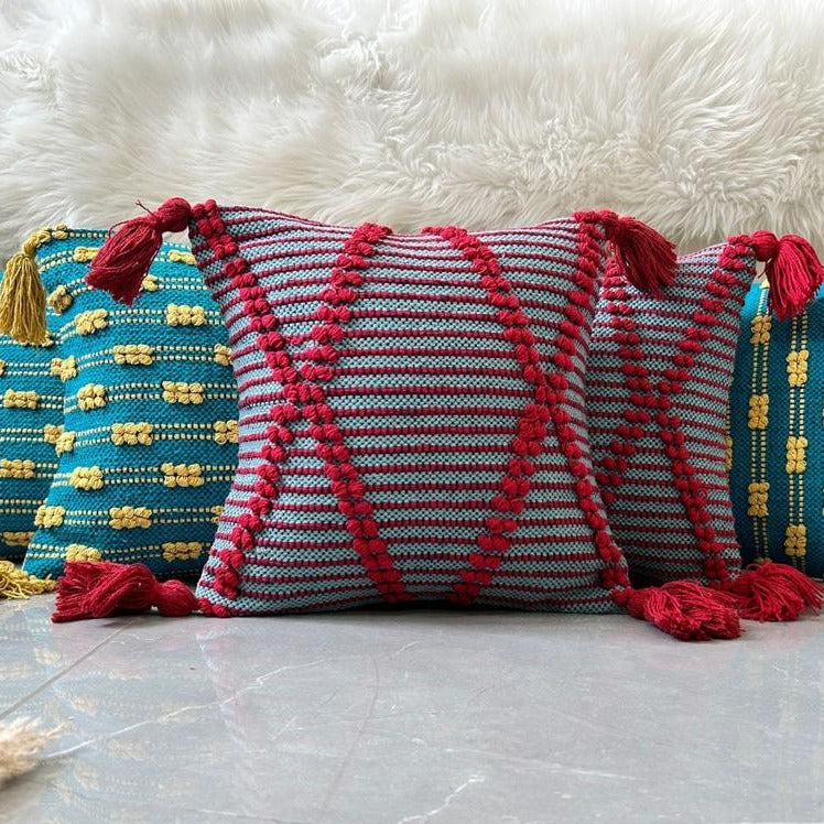 Vintage Moroccan Berber Colourful Cushion Set Of 5