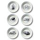 set of 6 Rare Find Vintage Transport Art Wall Plates Décor