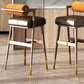Modern Iron Metal Wood Finish Frame Bar Chair Barstool