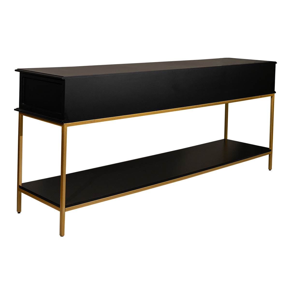 Black and Gold Large Luxurious Console Table