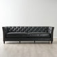 3 Seater Vintage Chesterfield Sofa Black