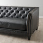 3 Seater Vintage Chesterfield Sofa Black