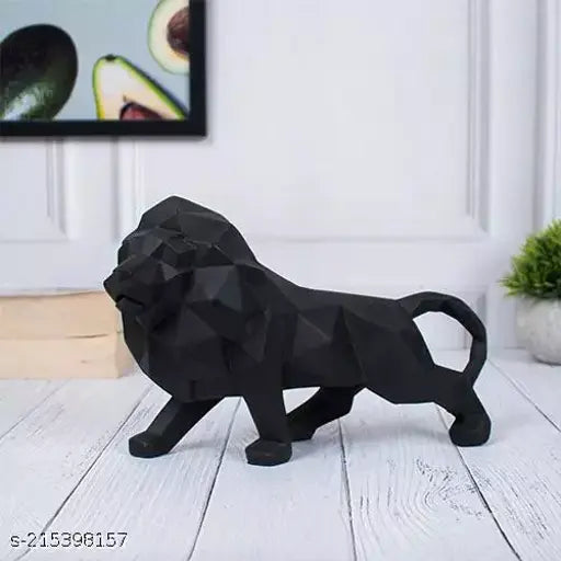 Geometric Lion Decorative Sculpture