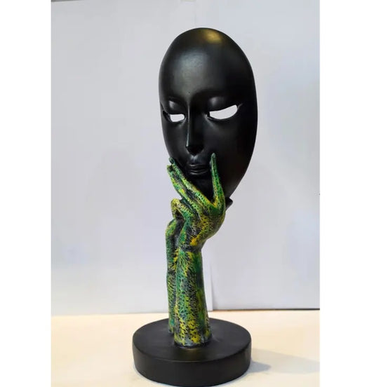 Lady Face Abstract Artwork Statue Sculpture