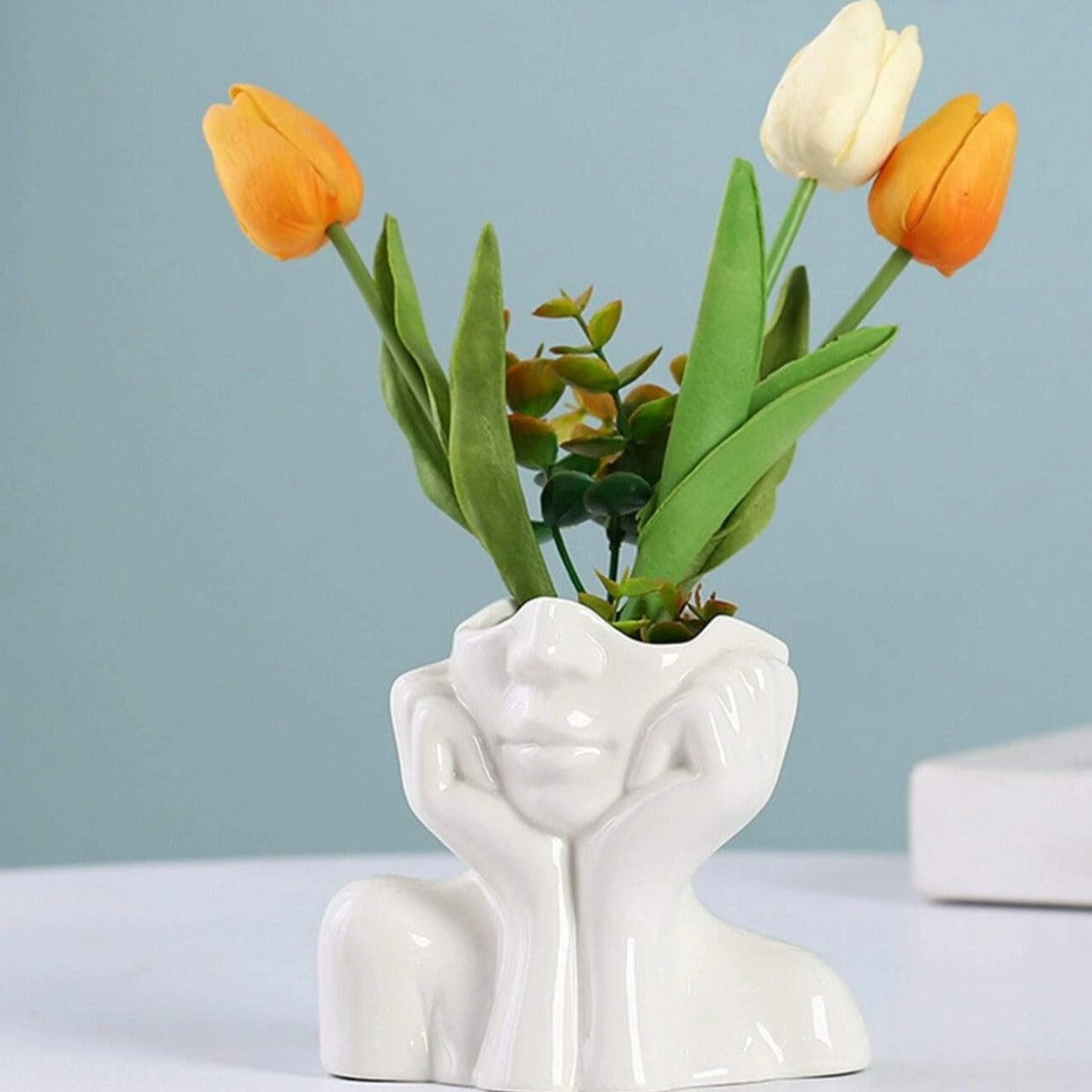 Female Face Creative Vase