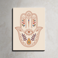 Hamsa Hand Evil Eye Protection Wood Print Wall Art