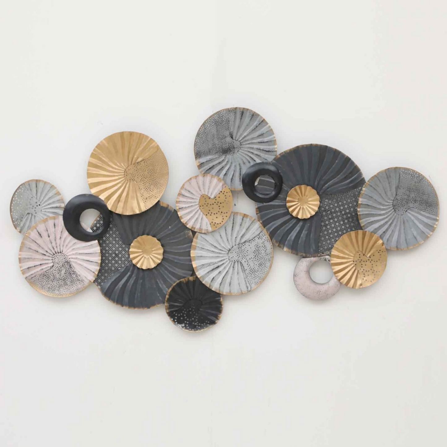 Contemporary Multicolor Metal Wall Art