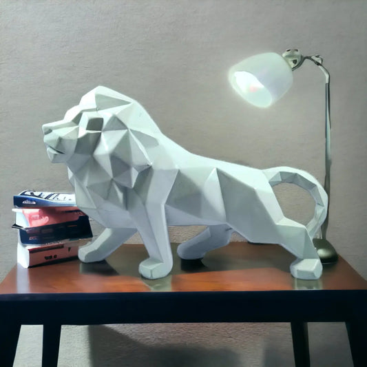 Geometric Lion Decorative Sculpture