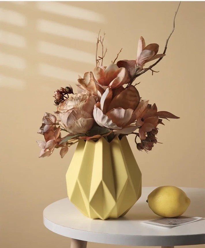 Lotus Matte Finish Ceramic Decorative Vase