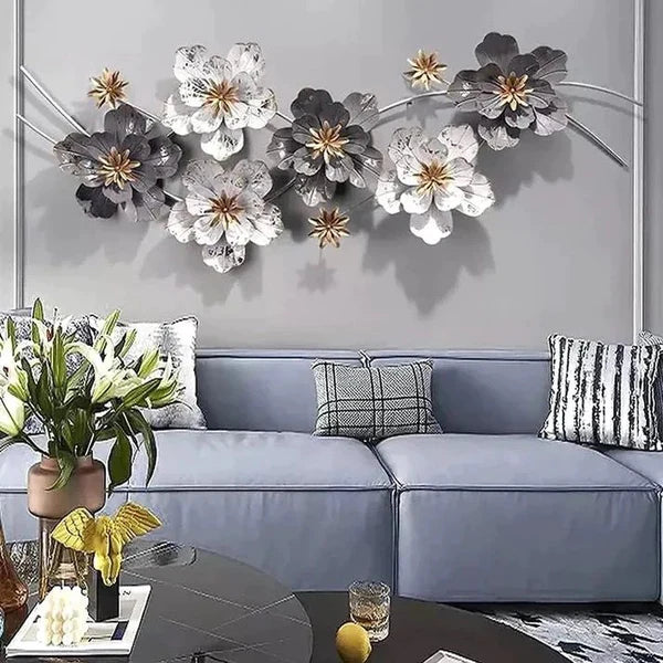 Waving Flowers 3D Metal Wall Art