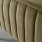 Large Velvet Ottoman Olive Green