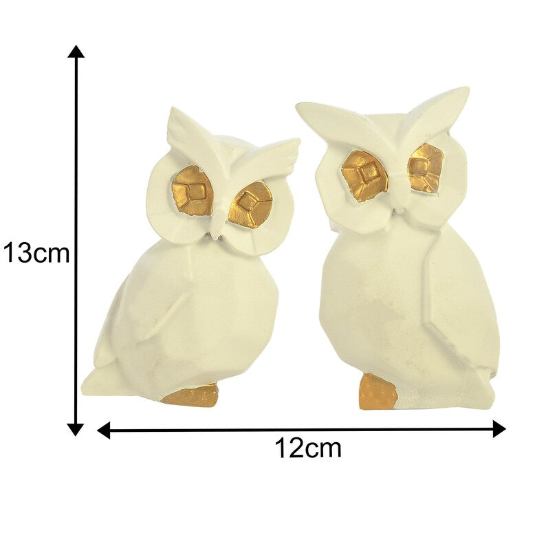 Set of 2 Owls Handicraft Showpiece For Home Décor