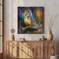Owl Sitting on Branch Wood Print Wall Art