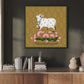 Sacred Cow Pichwai Wood Print Wall Art Gold
