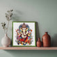 Ganesh Ji Idol Colorful Wood Print Wall Art
