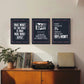 Self Motivational Inspired Quotes Wood Print Wall Art Set of 3