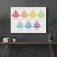 The 7 Chakra in Calm Color Wood Print Wall Art