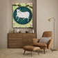 Cow and Lotus Pichwai Wood Print Wall Art