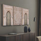 Morocco Oriental Door Wood Print Wall Art Set of 3