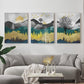 Landscape Wood Print Wall Art Set of 3
