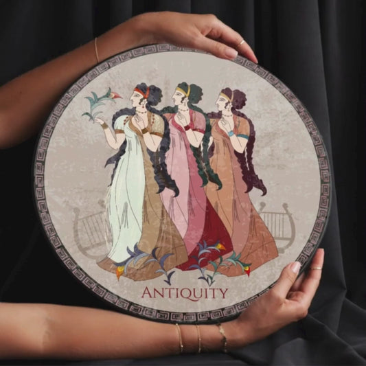Antiquity Women Wood Print Wall Art