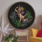 Christmas Angel With Tree Branches Wood Print Wall Art
