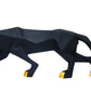 Prestige Regal Geometric Panther Resin Sculpture For Living Room Or Office